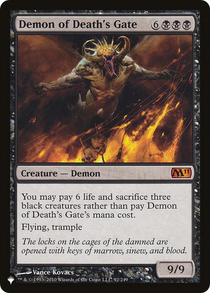 Demon of Deaths Gate 92/249 (The List Reprints)  | Good Games Cannington
