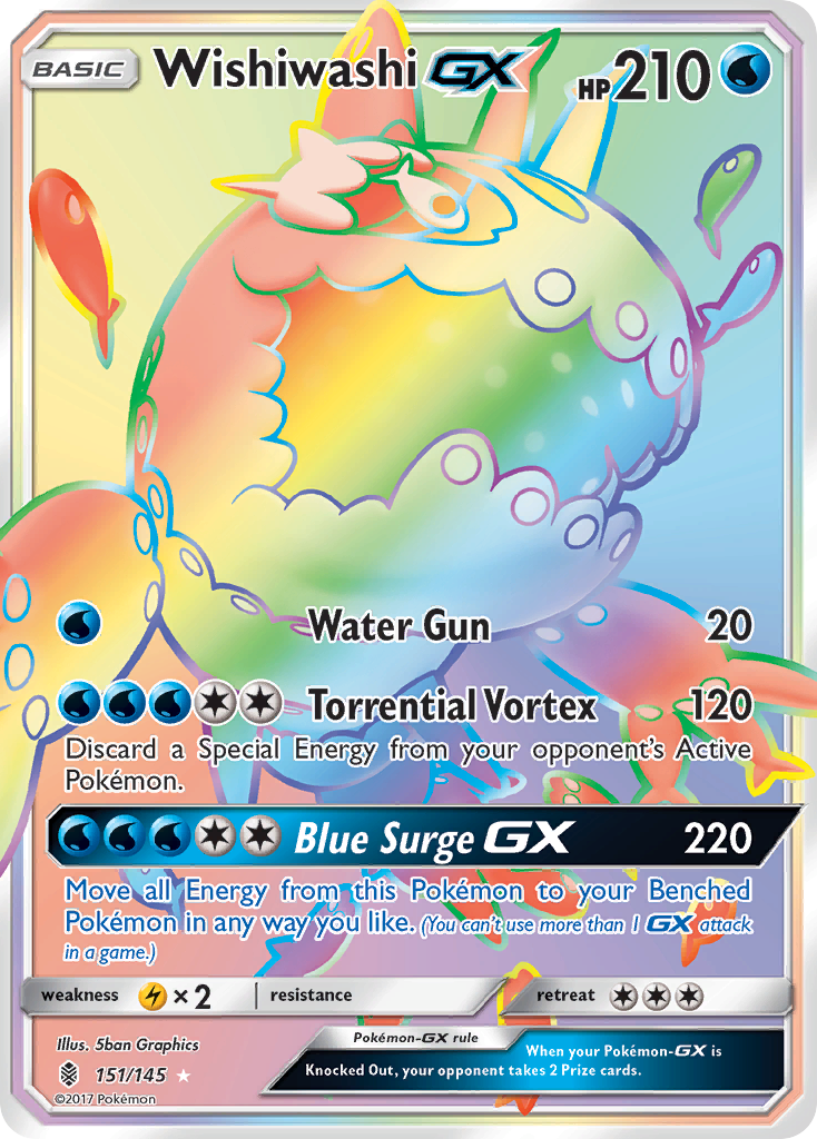 Wishiwashi GX (151/145) [Sun & Moon: Guardians Rising] | Good Games Cannington