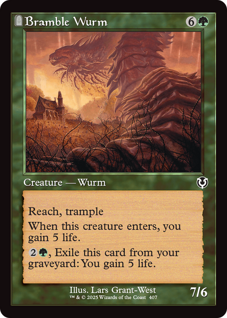 Bramble Wurm (Retro Frame) [Innistrad Remastered] | Good Games Cannington