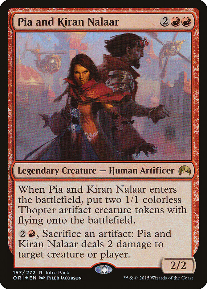 Pia and Kiran Nalaar (Intro Pack) [Magic Origins Promos] | Good Games Cannington