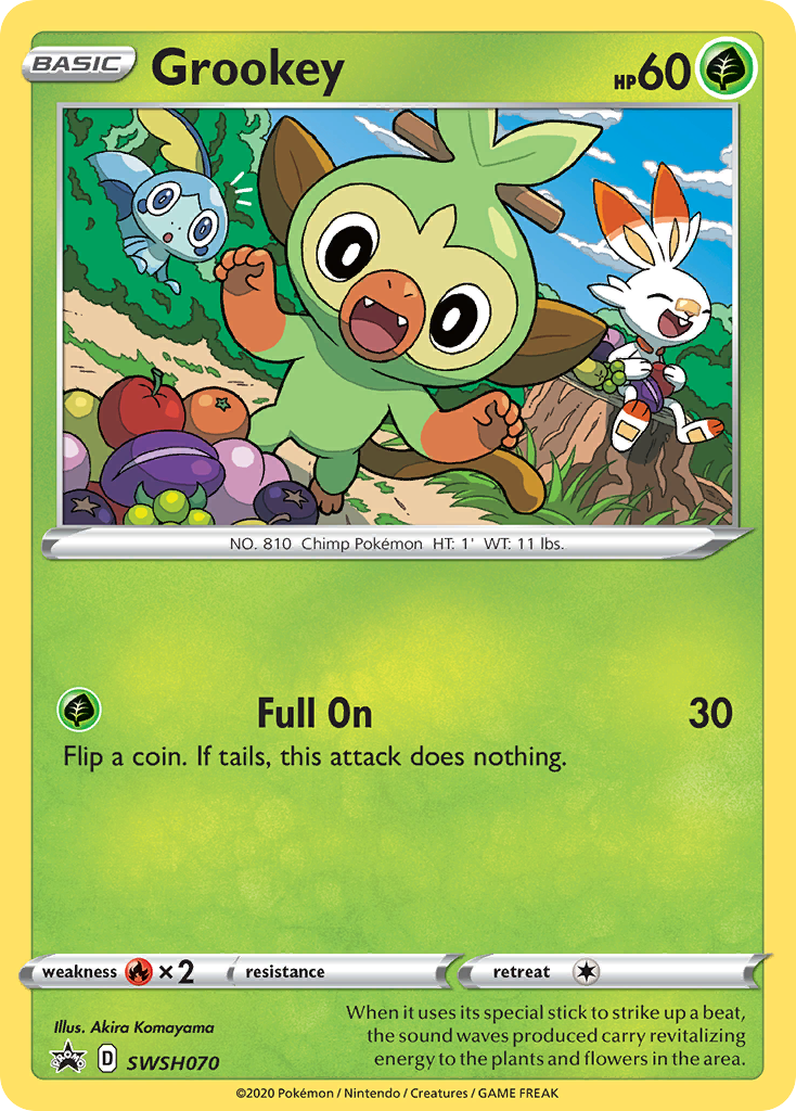 Grookey (SWSH070) [Sword & Shield: Black Star Promos] | Good Games Cannington