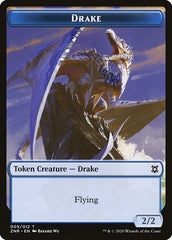 Construct // Drake Double-Sided Token [Zendikar Rising Tokens] | Good Games Cannington