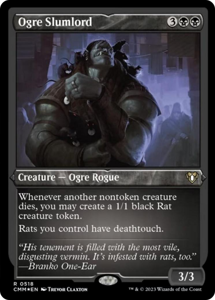 Ogre Slumlord (Foil Etched) [Commander Masters] | Good Games Cannington