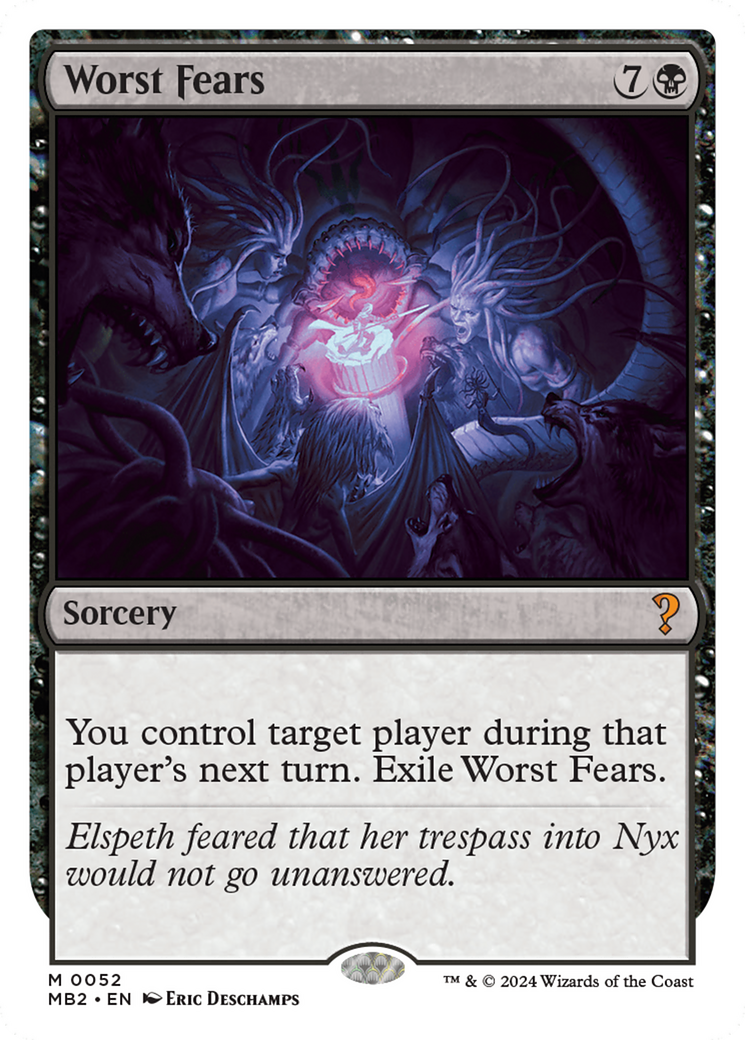 Worst Fears (White Border) [Mystery Booster 2] | Good Games Cannington