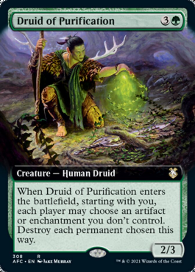 Druid of Purification (Extended Art) [Dungeons & Dragons: Adventures in the Forgotten Realms Commander] | Good Games Cannington