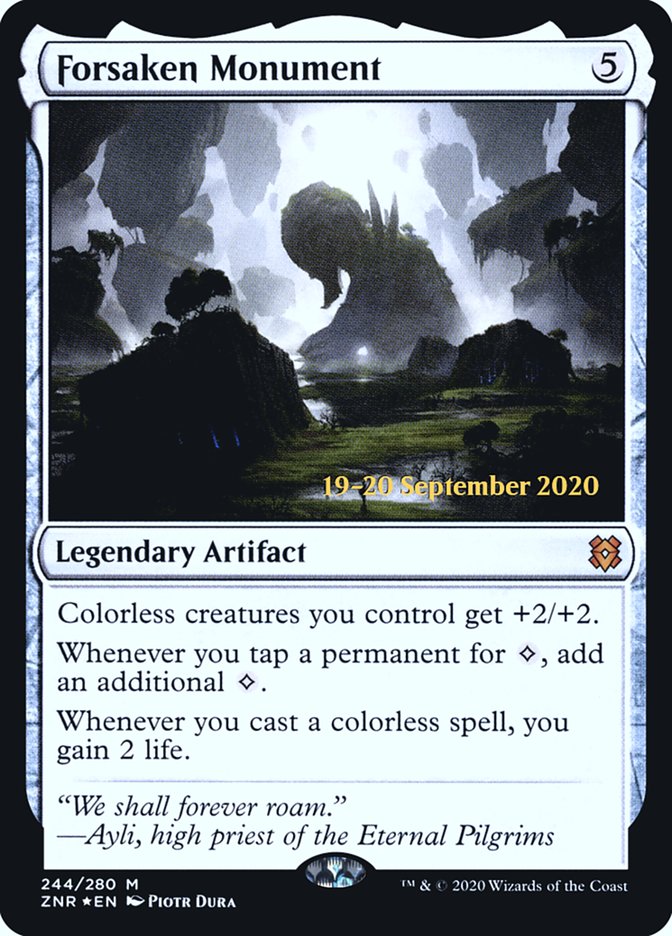 Forsaken Monument [Zendikar Rising Prerelease Promos] | Good Games Cannington