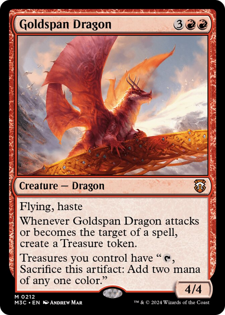 Goldspan Dragon [Modern Horizons 3 Commander] | Good Games Cannington