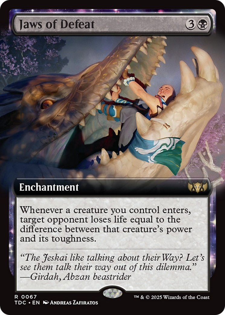 Jaws of Defeat (Extended Art) [Tarkir: Dragonstorm Commander] | Good Games Cannington