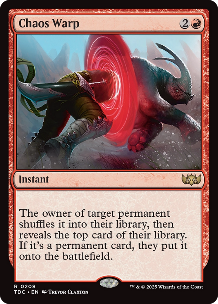 Chaos Warp [Tarkir: Dragonstorm Commander] | Good Games Cannington