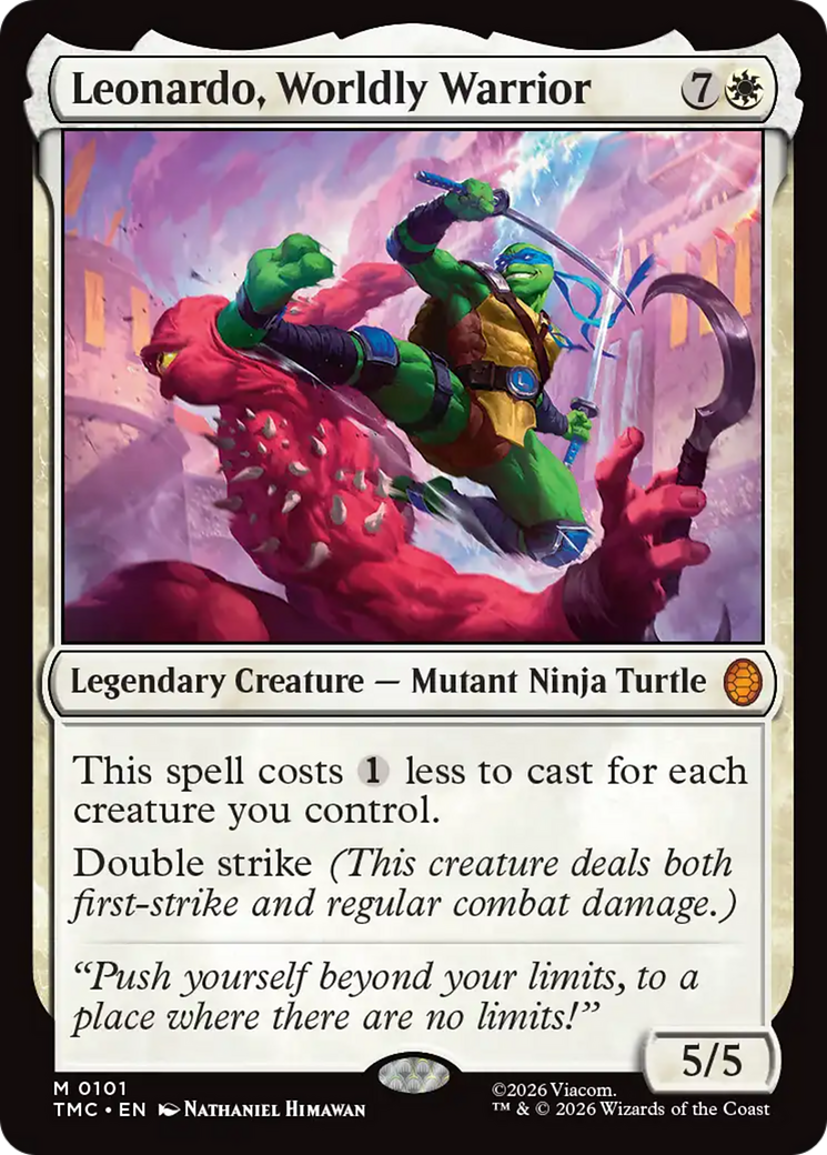 Leonardo, Worldly Warrior [Teenage Mutant Ninja Turtles Commander] | Good Games Cannington