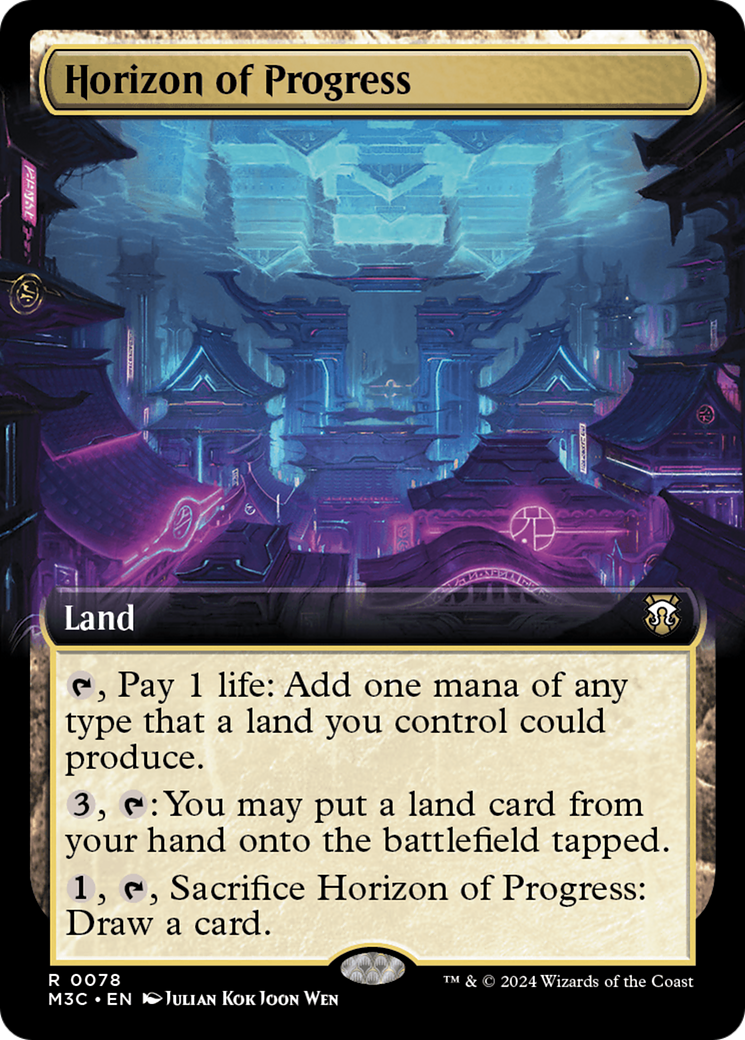Horizon of Progress (Extended Art) (Ripple Foil) [Modern Horizons 3 Commander] | Good Games Cannington