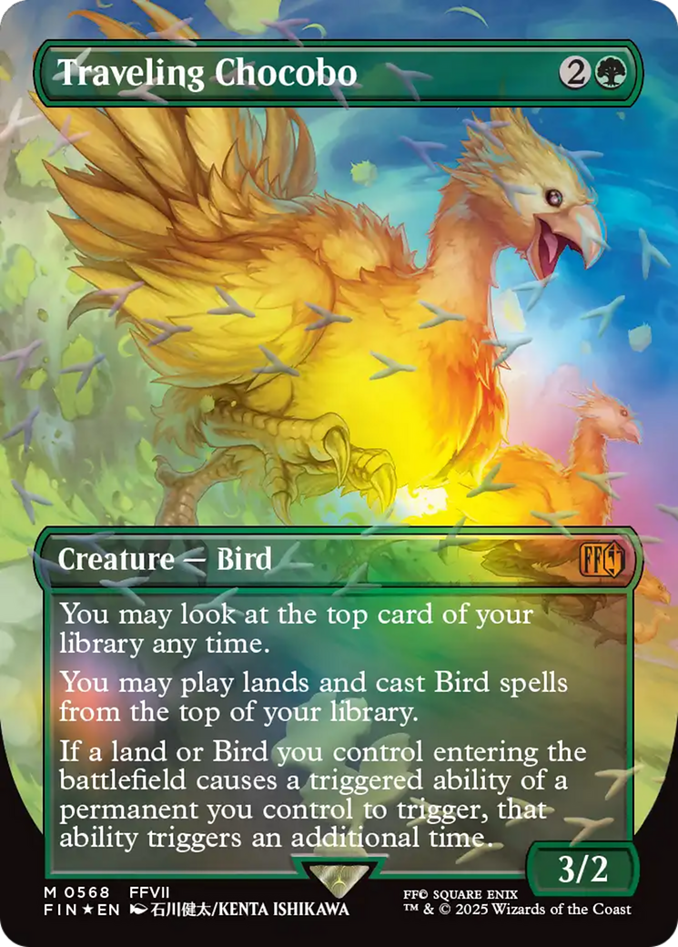 Traveling Chocobo (Borderless) (Chocobo Track Foil) [FINAL FANTASY] | Good Games Cannington