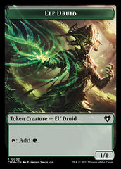Saproling // Elf Druid Double-Sided Token [Commander Masters Tokens] | Good Games Cannington