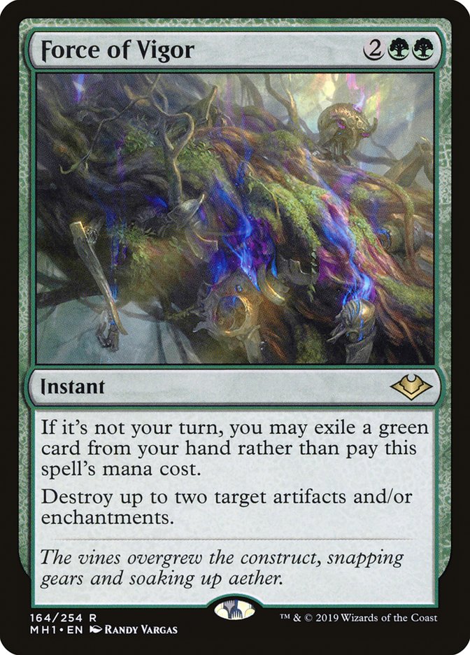 Force of Vigor 164 (Modern Horizons)  - Foil | Good Games Cannington