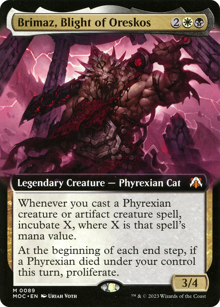 Brimaz, Blight of Oreskos (Extended Art) [March of the Machine Commander] | Good Games Cannington