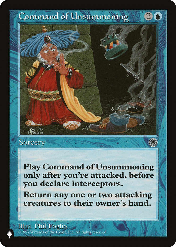 Command of Unsummoning [The List] | Good Games Cannington