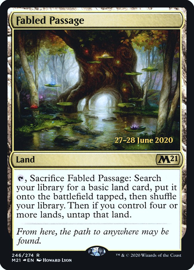 Fabled Passage [Core Set 2021 Prerelease Promos] | Good Games Cannington