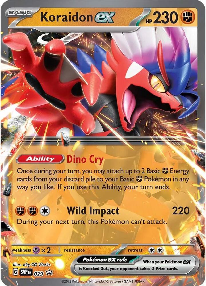 Koraidon ex 029 (SV: Scarlet & Violet Promo Cards)  - Holofoil | Good Games Cannington