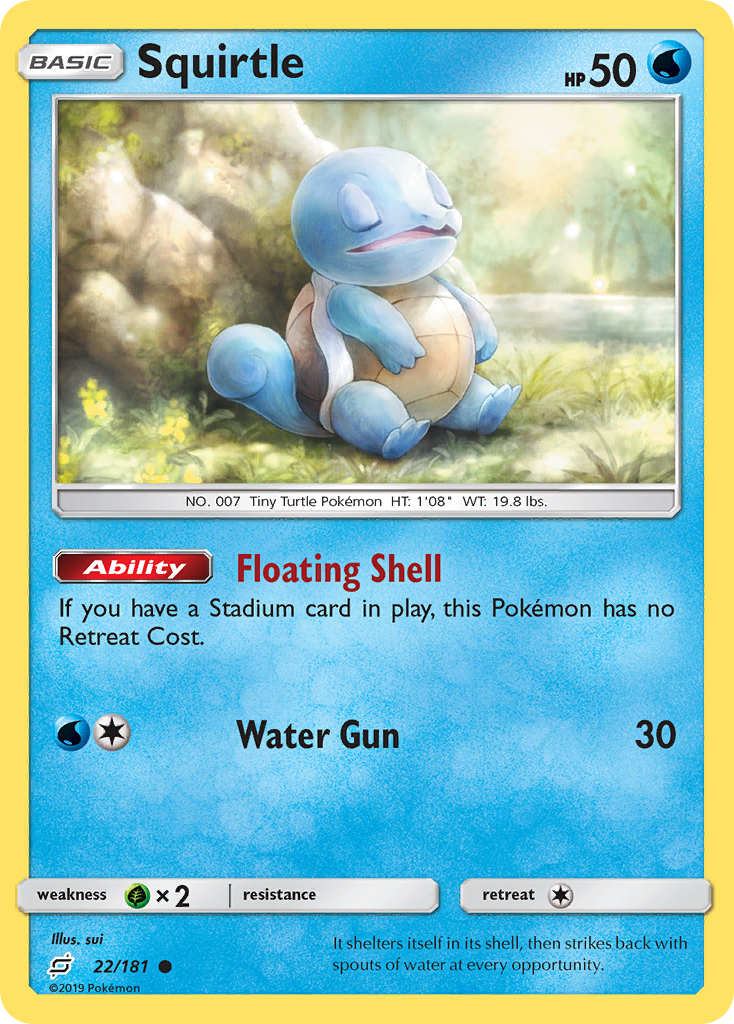 Squirtle (22/181) [Sun & Moon: Team Up] | Good Games Cannington