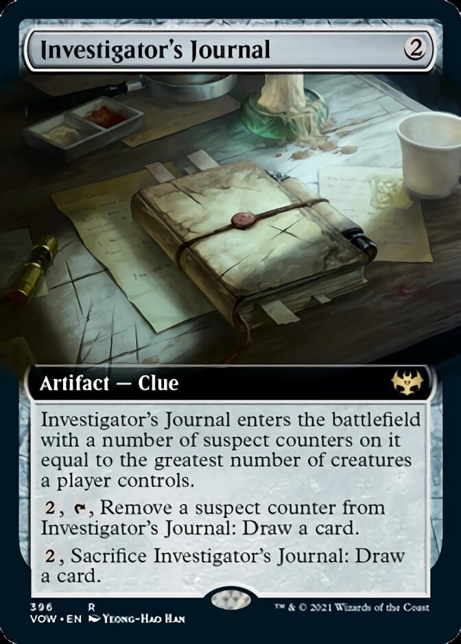 Investigator's Journal (Extended Art) [Innistrad: Crimson Vow] | Good Games Cannington
