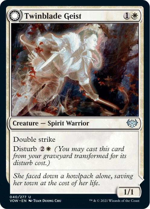 Twinblade Geist 40/277 (Innistrad: Crimson Vow)  - Foil | Good Games Cannington