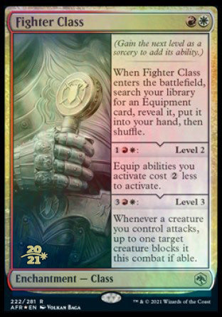 Fighter Class [Dungeons & Dragons: Adventures in the Forgotten Realms Prerelease Promos] | Good Games Cannington