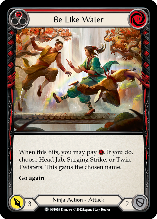 Be Like Water (Red) [OUT068] (Outsiders) | Good Games Cannington