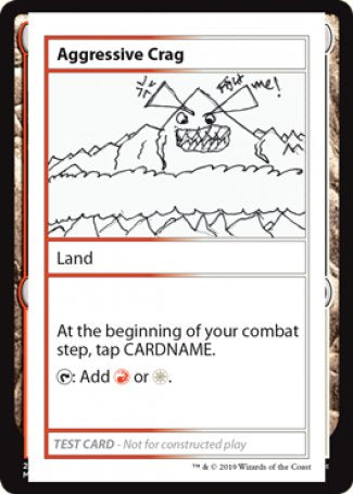 Aggressive Crag (2021 Edition) [Mystery Booster Playtest Cards] | Good Games Cannington