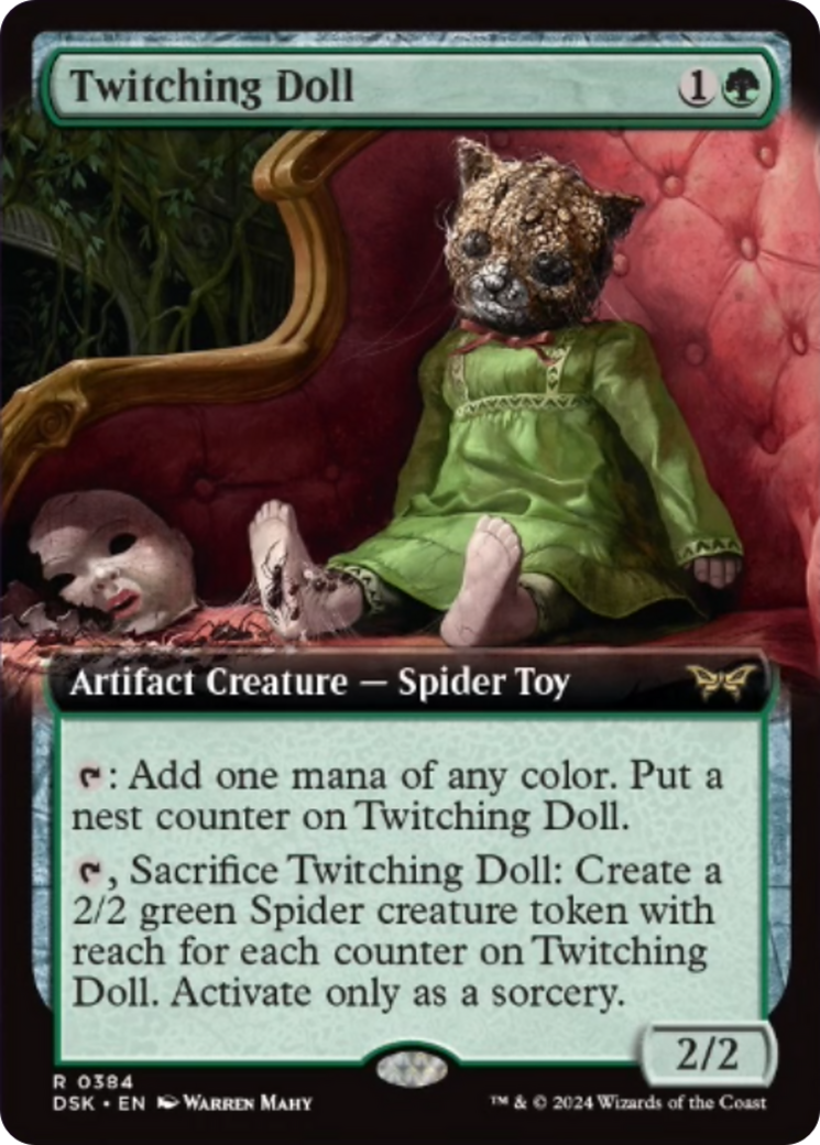 Twitching Doll (Extended Art) [Duskmourn: House of Horror] | Good Games Cannington