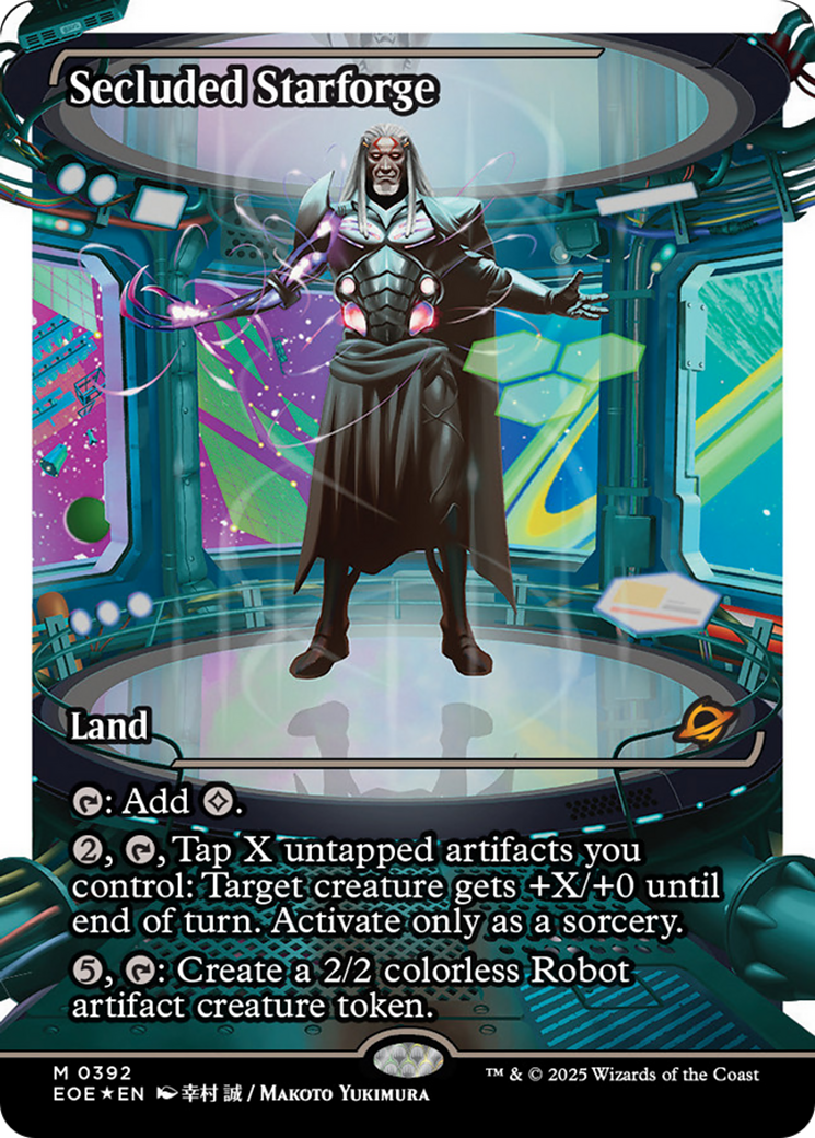 Secluded Starforge (Showcase) (Fracture Foil) [Edge of Eternities] | Good Games Cannington