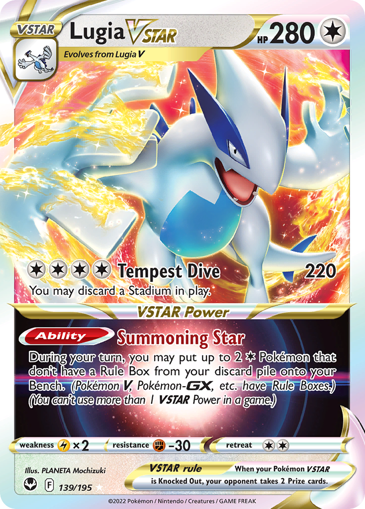 Lugia VSTAR (139/195) (Jumbo Card) [Sword & Shield: Silver Tempest] | Good Games Cannington