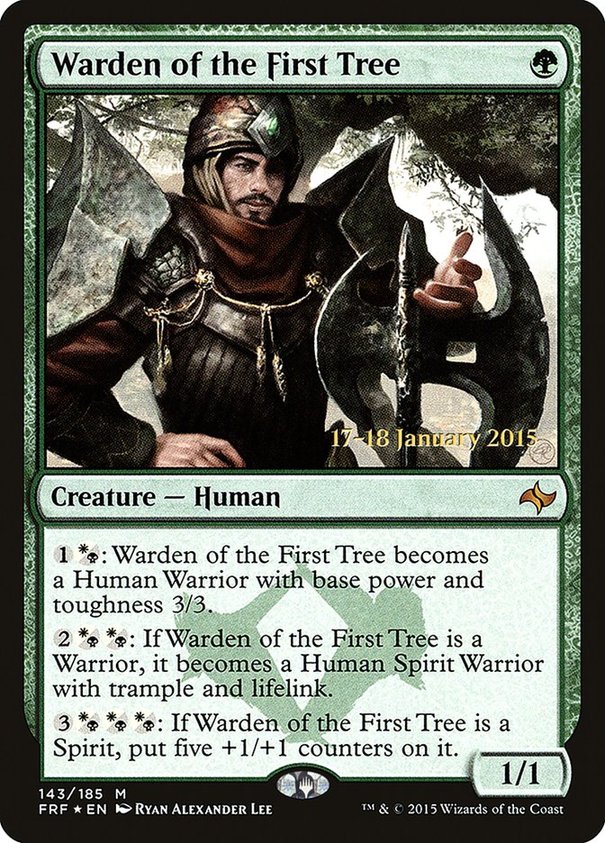 Warden of the First Tree [Fate Reforged Prerelease Promos] | Good Games Cannington