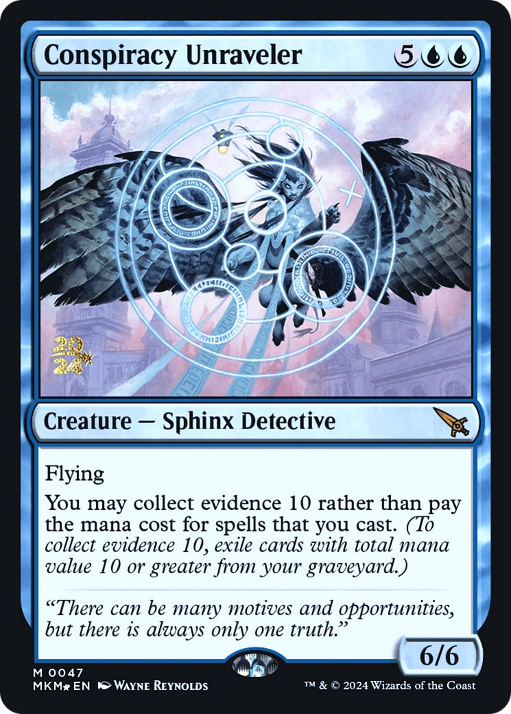 Conspiracy Unraveler [Murders at Karlov Manor Prerelease Promos] | Good Games Cannington