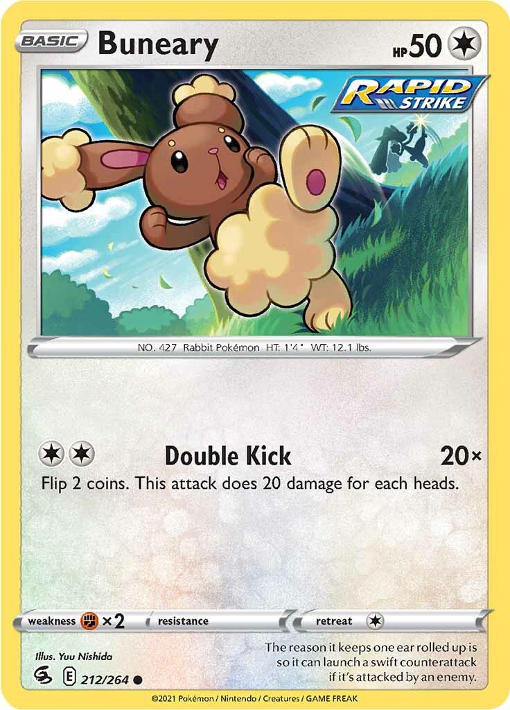 Buneary (212/264) [Sword & Shield: Fusion Strike] | Good Games Cannington