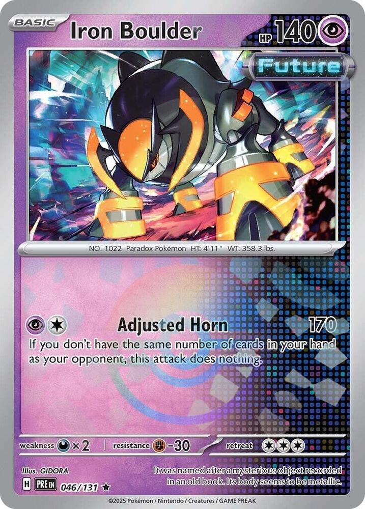 Iron Boulder 046/131 (SV: Prismatic Evolutions)  - Poke Ball Holofoil | Good Games Cannington