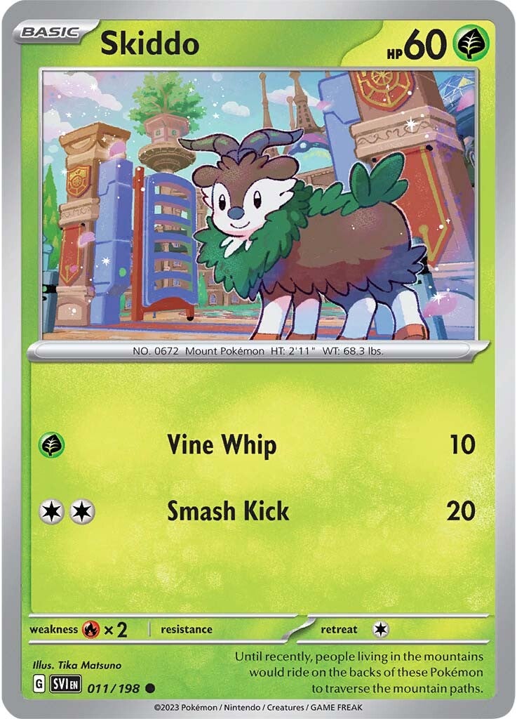Skiddo (011/198) [Scarlet & Violet: Base Set] | Good Games Cannington