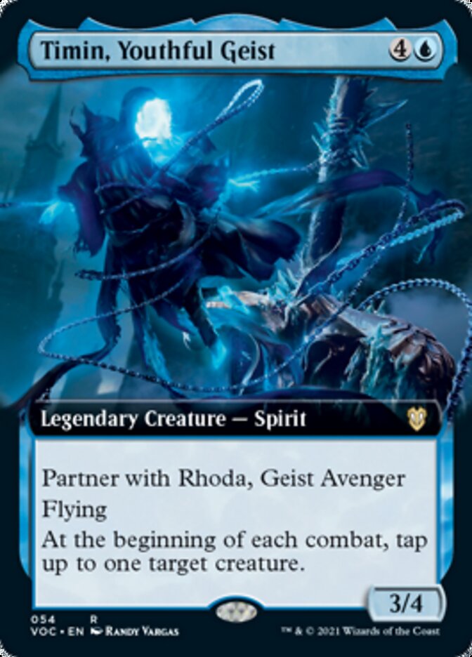 Timin, Youthful Geist (Extended Art) [Innistrad: Crimson Vow Commander] | Good Games Cannington