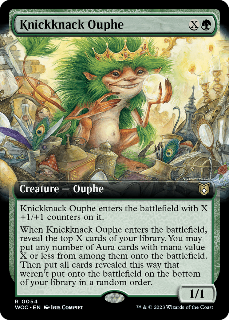 Knickknack Ouphe (Extended Art) [Wilds of Eldraine Commander] | Good Games Cannington