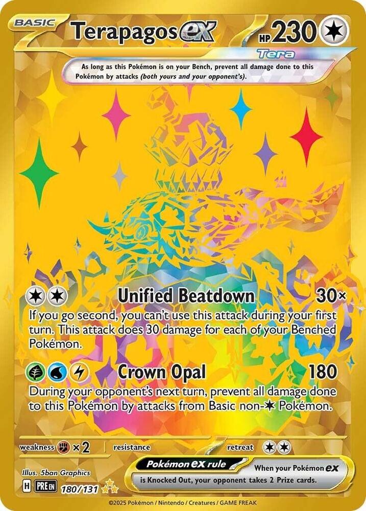 Terapagos ex (180/131) [Scarlet & Violet: Prismatic Evolutions] | Good Games Cannington