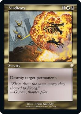 Vindicate Retro Frame 131/40 (Commander: The Brothers' War)  | Good Games Cannington