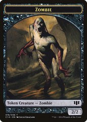 Ob Nixilis of the Black Oath Emblem // Zombie (016/036) Double-Sided Token [Commander 2014 Tokens] | Good Games Cannington