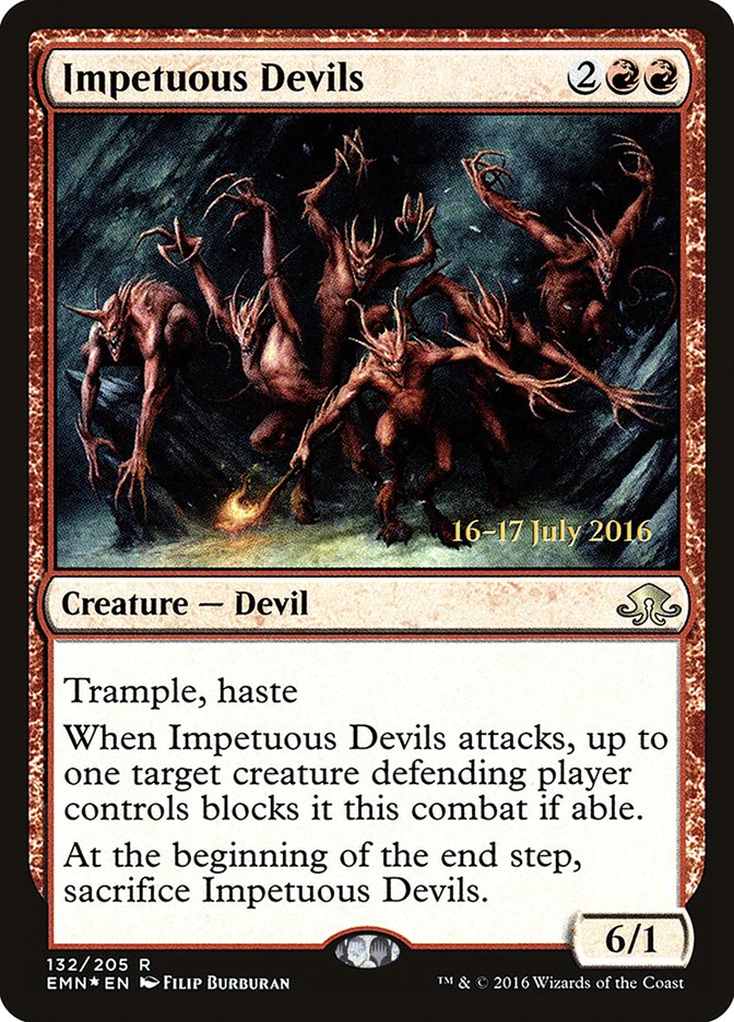 Impetuous Devils [Eldritch Moon Prerelease Promos] | Good Games Cannington