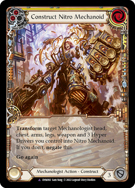 Construct Nitro Mechanoid // Nitro Mechanoid (Marvel) [DYN092] (Dynasty)  Cold Foil | Good Games Cannington