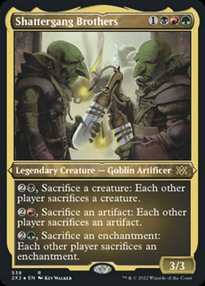 Shattergang Brothers (Foil Etched) [Double Masters 2022] | Good Games Cannington