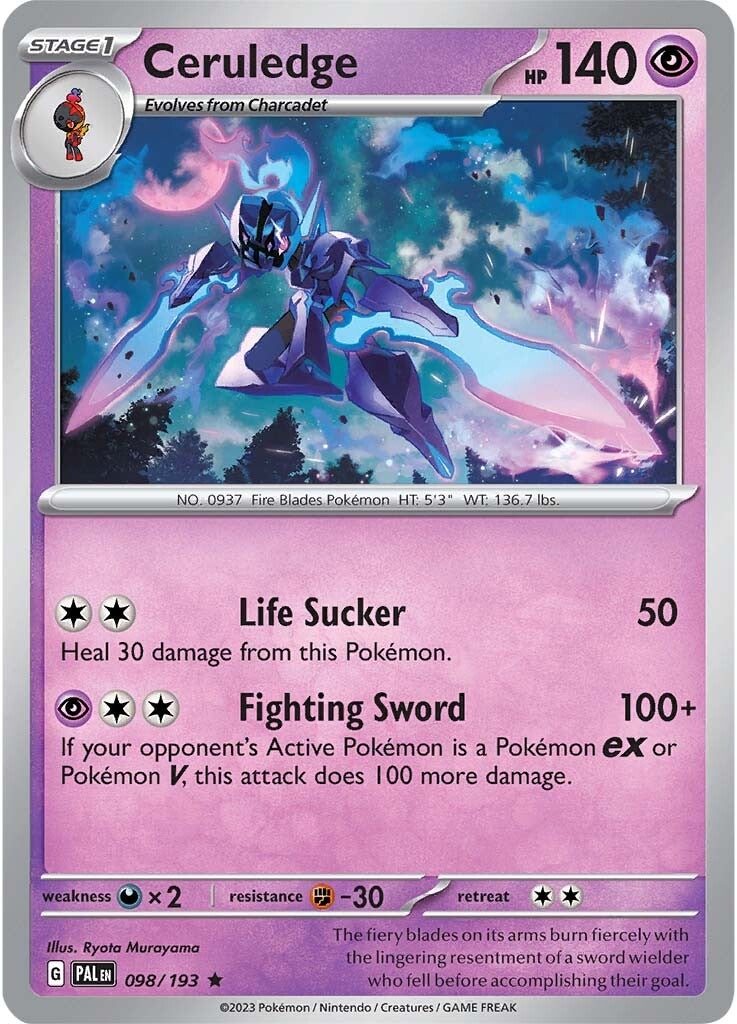 Ceruledge (098/193) [Scarlet & Violet: Paldea Evolved] | Good Games Cannington