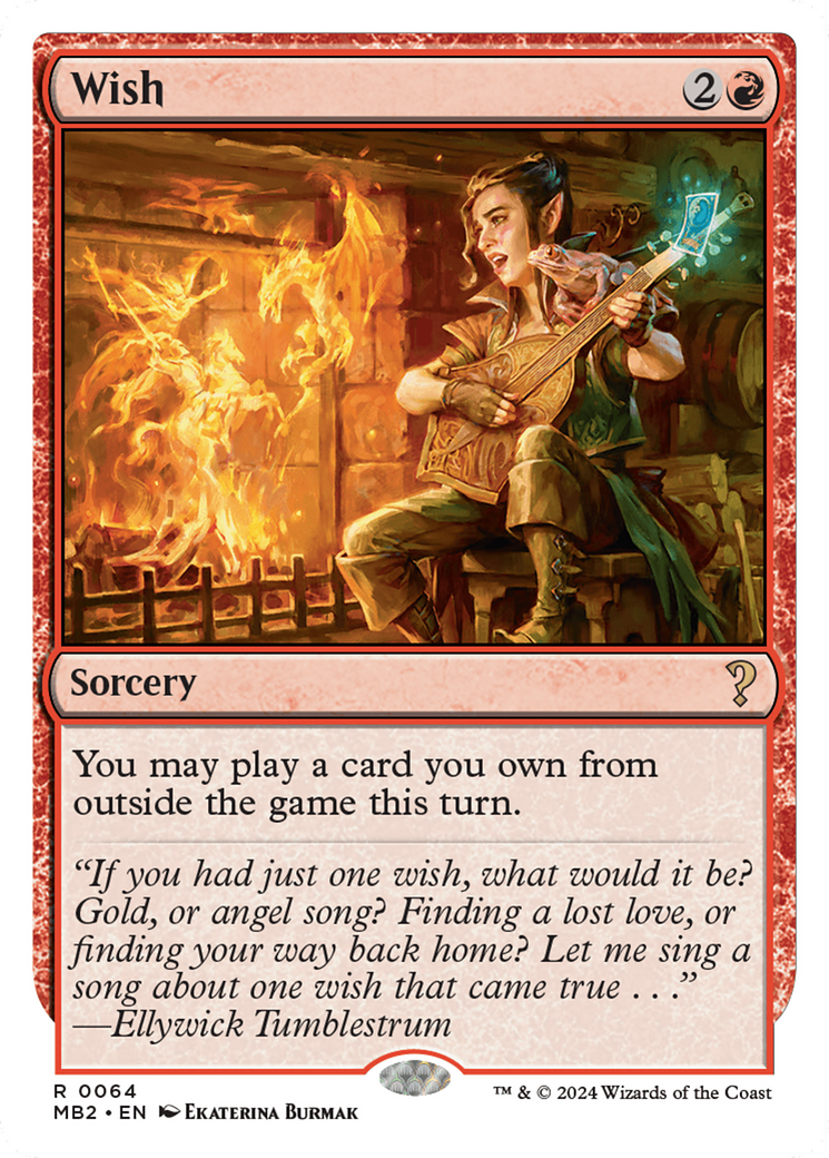 Wish (White Border) [Mystery Booster 2] | Good Games Cannington