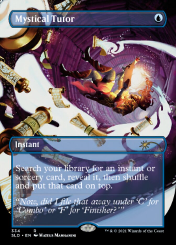 Mystical Tutor (Borderless) [Secret Lair Drop Series] | Good Games Cannington