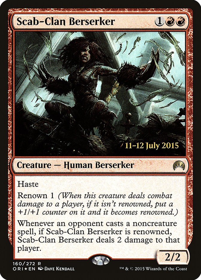 Scab-Clan Berserker [Magic Origins Prerelease Promos] | Good Games Cannington