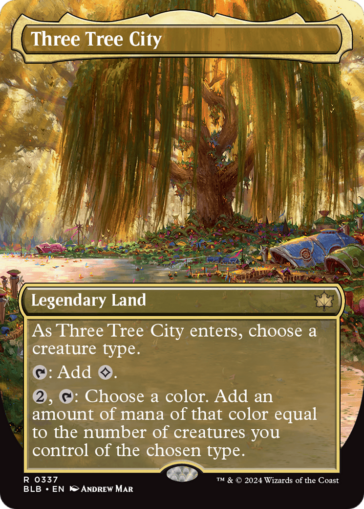 Three Tree City (Borderless) (0337) [Bloomburrow] | Good Games Cannington