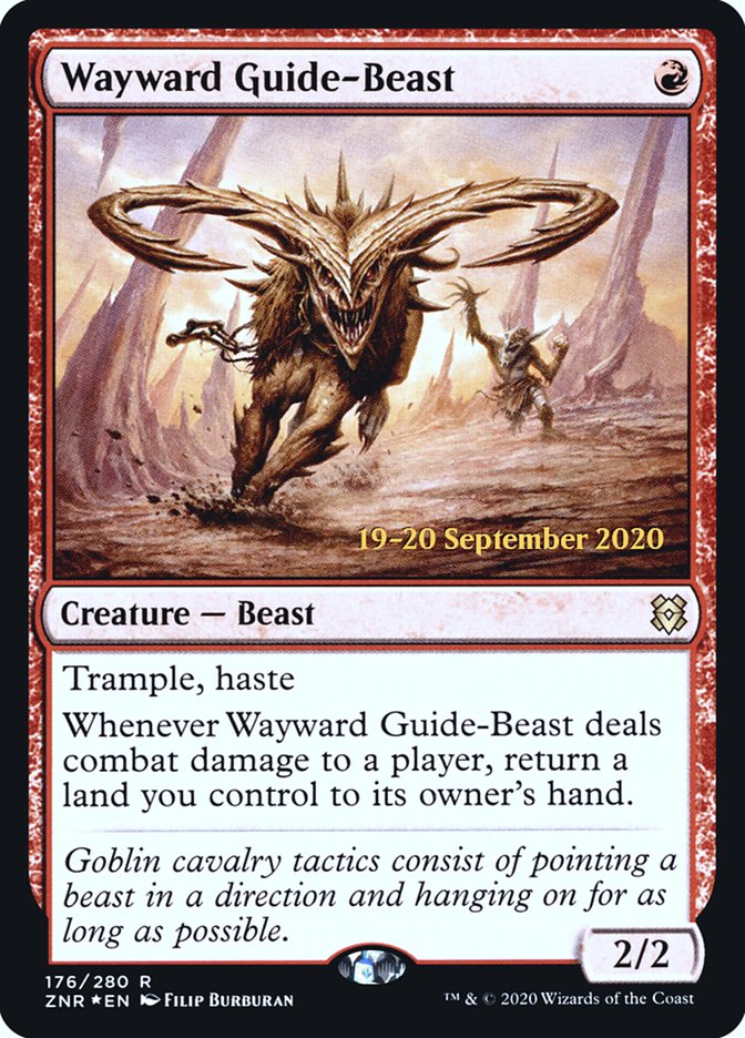 Wayward Guide-Beast [Zendikar Rising Prerelease Promos] | Good Games Cannington